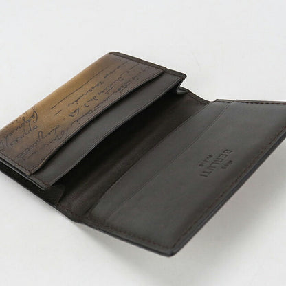 中古 ベルルッティ 名刺入れ メンズ ブランド BERLUTI インブイアフラップカードホルダー ブラウン 小物 USDBER106404011