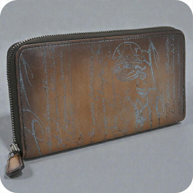 Used Berluti long wallet round zipper men&