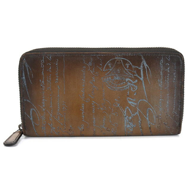 Used Berluti long wallet round zipper men&