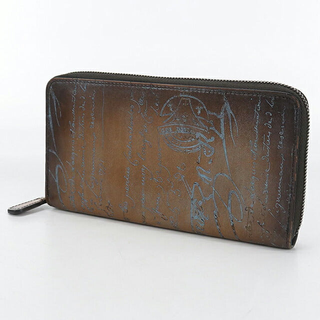Used Berluti long wallet round zipper men&
