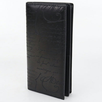 中古 ベルルッティ 長財布二折 メンズ ブランド BERLUTI サンタルフラップロングウォレット ブラック USDBER110331011