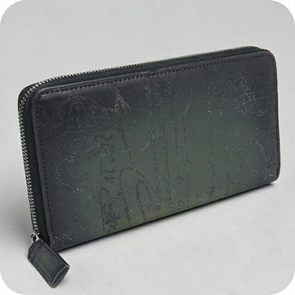Used Berluti long wallet round zipper men&
