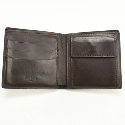 中古 ベルルッティ 二つ折り財布 二折財布 メンズ ブランド BERLUTI カリグラフィ ブラウン USDBER112961011