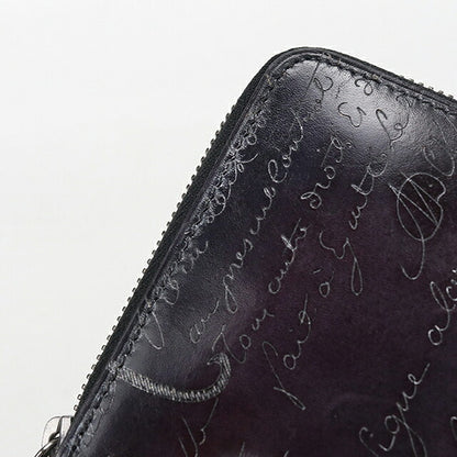 中古 ベルルッティ 長財布ラウンドファスナー メンズ ブランド BERLUTI パープル USDBER113897011