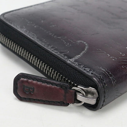 中古 ベルルッティ 長財布ラウンドファスナー メンズ ブランド BERLUTI パープル USDBER113897011