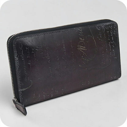 中古 ベルルッティ 長財布ラウンドファスナー メンズ ブランド BERLUTI パープル USDBER113897011