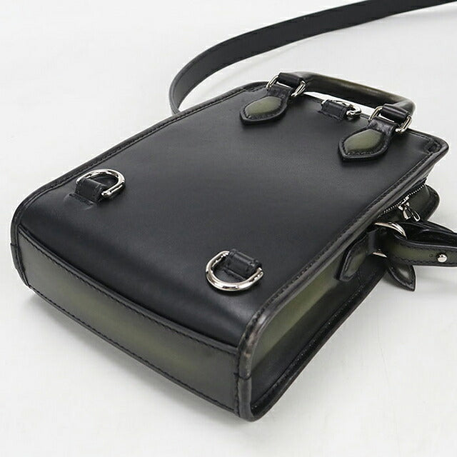 中古 ベルルッティ ショルダーバッグ メンズ ブランド BERLUTI プルミエジュール ガリバー メッセンジャーバッグ カーキ USDBER116236011