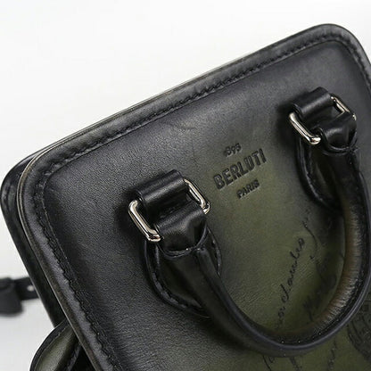 中古 ベルルッティ ショルダーバッグ メンズ ブランド BERLUTI プルミエジュール ガリバー メッセンジャーバッグ カーキ USDBER116236011