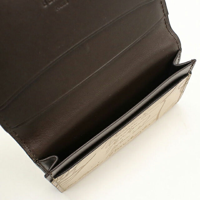 中古 ベルルッティ 名刺入れ メンズ ブランド BERLUTI インブイア フラップ カードホルダー ベージュ USDBER118718011