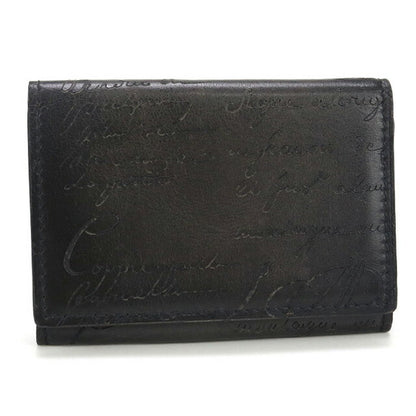 中古 ベルルッティ 名刺入れ メンズ ブランド BERLUTI スクリットレザー インブイア カードホルダー レザー ブラック 小物 USDBER99139011