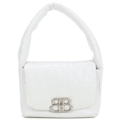 中古 バレンシアガ ハンドバッグ レディース ブランド BALENCIAGA モナコ スリングバッグ レザー 787896 ホワイト バッグ USDBG100229011