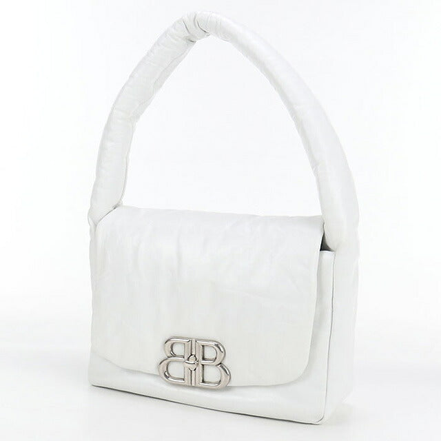 中古 バレンシアガ ハンドバッグ レディース ブランド BALENCIAGA モナコ スリングバッグ レザー 787896 ホワイト バッグ USDBG100229011