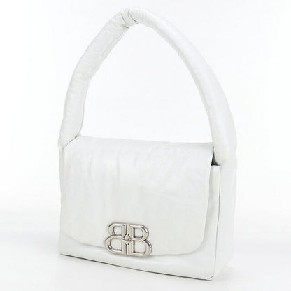 中古 バレンシアガ ハンドバッグ レディース ブランド BALENCIAGA モナコ スリングバッグ レザー 787896 ホワイト バッグ USDBG100229011