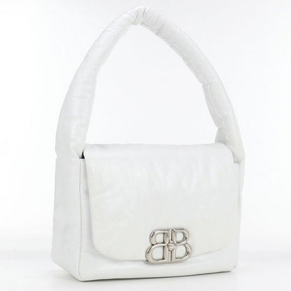 中古 バレンシアガ ハンドバッグ レディース ブランド BALENCIAGA モナコ スリングバッグ レザー 787896 ホワイト バッグ USDBG100229011