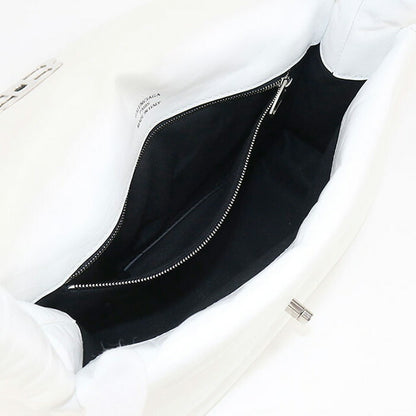 中古 バレンシアガ ハンドバッグ レディース ブランド BALENCIAGA モナコ スリングバッグ レザー 787896 ホワイト バッグ USDBG100229011