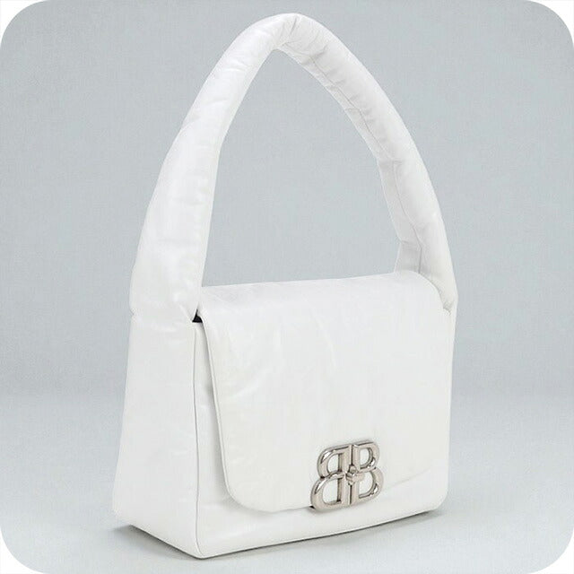 中古 バレンシアガ ハンドバッグ レディース ブランド BALENCIAGA モナコ スリングバッグ レザー 787896 ホワイト バッグ USDBG100229011