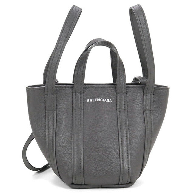 中古 バレンシアガ トートバッグ ユニセックス ブランド BALENCIAGA エブリデイ2.0 ノースサウス XS 2WAY レザー 672793 15YUN 1190 グレー USDBG100327011
