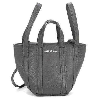 中古 バレンシアガ トートバッグ ユニセックス ブランド BALENCIAGA エブリデイ2.0 ノースサウス XS 2WAY レザー 672793 15YUN 1190 グレー USDBG100327011