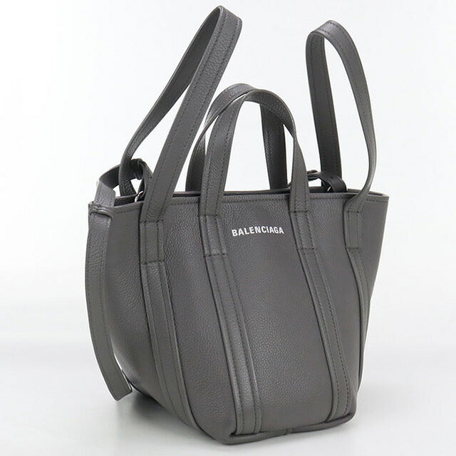 中古 バレンシアガ トートバッグ ユニセックス ブランド BALENCIAGA エブリデイ2.0 ノースサウス XS 2WAY レザー 672793 15YUN 1190 グレー USDBG100327011
