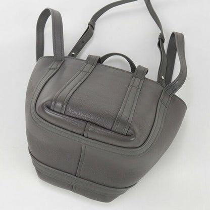 中古 バレンシアガ トートバッグ ユニセックス ブランド BALENCIAGA エブリデイ2.0 ノースサウス XS 2WAY レザー 672793 15YUN 1190 グレー USDBG100327011