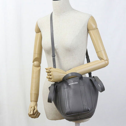 中古 バレンシアガ トートバッグ ユニセックス ブランド BALENCIAGA エブリデイ2.0 ノースサウス XS 2WAY レザー 672793 15YUN 1190 グレー USDBG100327011
