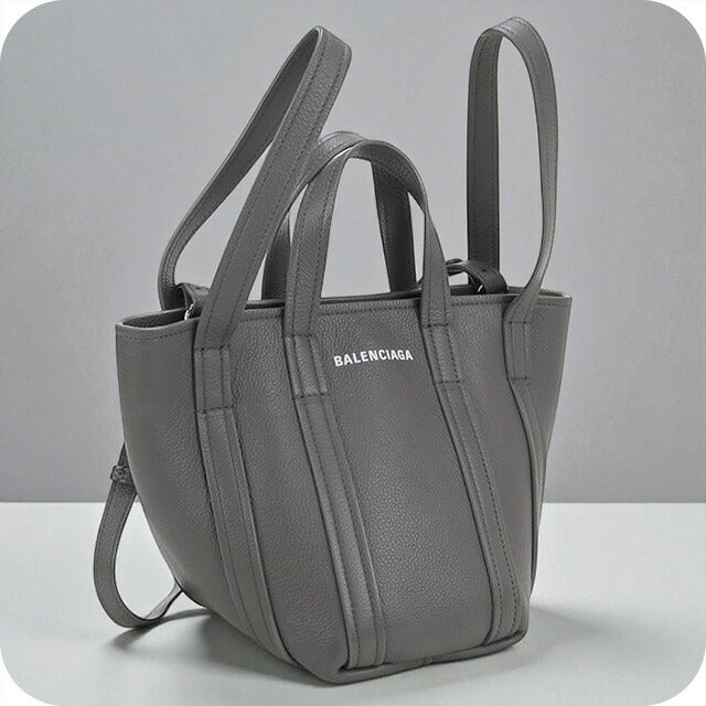 中古 バレンシアガ トートバッグ ユニセックス ブランド BALENCIAGA エブリデイ2.0 ノースサウス XS 2WAY レザー 672793 15YUN 1190 グレー USDBG100327011