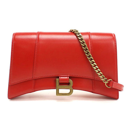 中古 バレンシアガ 斜め掛け ショルダーバッグ レディース ブランド BALENCIAGA アワーグラス チェーンショルダーバッグ レザー 644973 USDBG100723011