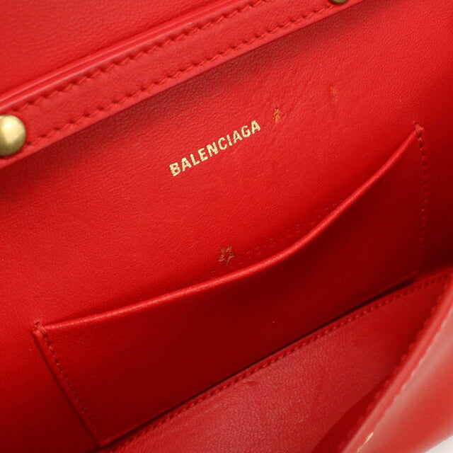 中古 バレンシアガ 斜め掛け ショルダーバッグ レディース ブランド BALENCIAGA アワーグラス チェーンショルダーバッグ レザー 644973 USDBG100723011