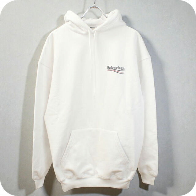 中古 バレンシアガ パーカー メンズ ブランド BALENCIAGA 578135 TIV53 9040 ホワイト ウェア USDBG101287011