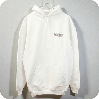 中古 バレンシアガ パーカー メンズ ブランド BALENCIAGA 578135 TIV53 9040 ホワイト ウェア USDBG101287011