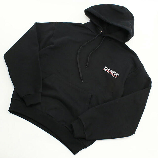 中古 バレンシアガ パーカー メンズ ブランド BALENCIAGA 556145 TBV14 1000 ブラック ウェア USDBG101288011