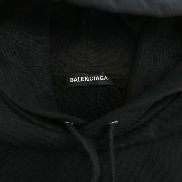 中古 バレンシアガ パーカー メンズ ブランド BALENCIAGA 556145 TBV14 1000 ブラック ウェア USDBG101288011