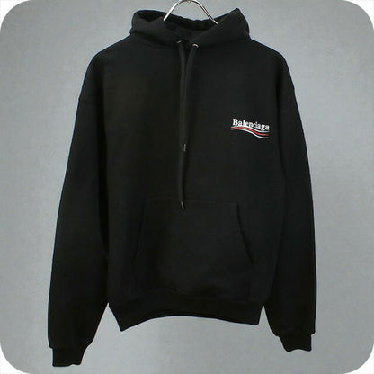 中古 バレンシアガ パーカー メンズ ブランド BALENCIAGA 556145 TBV14 1000 ブラック ウェア USDBG101288011