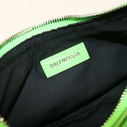 中古 バレンシアガ ショルダーバッグ レディース ブランド BALENCIAGA ル カゴール XS レザー 671309 グリーン バッグ USDBG101987011