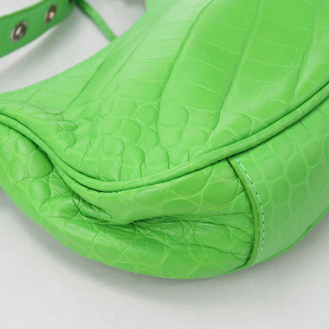 中古 バレンシアガ ショルダーバッグ レディース ブランド BALENCIAGA ル カゴール XS レザー 671309 グリーン バッグ USDBG101987011