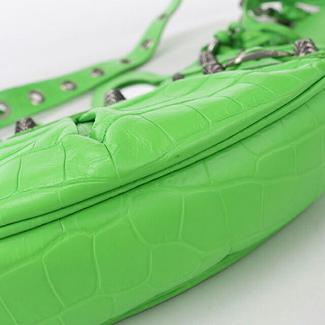中古 バレンシアガ ショルダーバッグ レディース ブランド BALENCIAGA ル カゴール XS レザー 671309 グリーン バッグ USDBG101987011