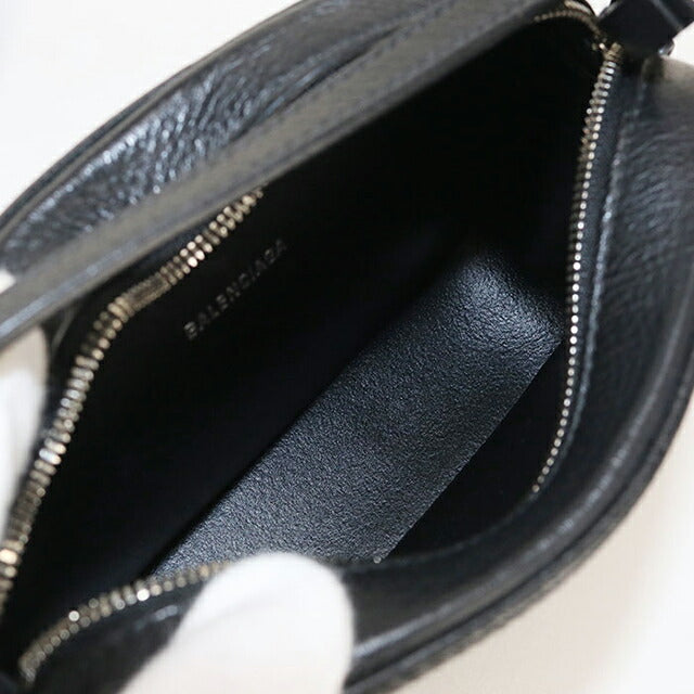 中古 バレンシアガ 斜め掛け ショルダーバッグ レディース ブランド BALENCIAGA エブリデイ カメラバッグ XS レザー 608653 ブラック USDBG102162011
