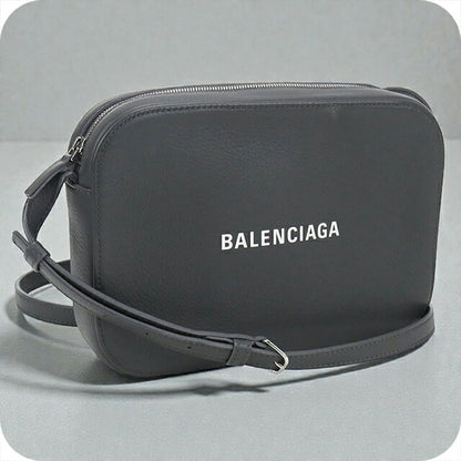 中古 バレンシアガ 斜め掛け ショルダーバッグ レディース ブランド BALENCIAGA エブリデイ カメラバッグ レザー 552370 グレー バッグ USDBG102173011