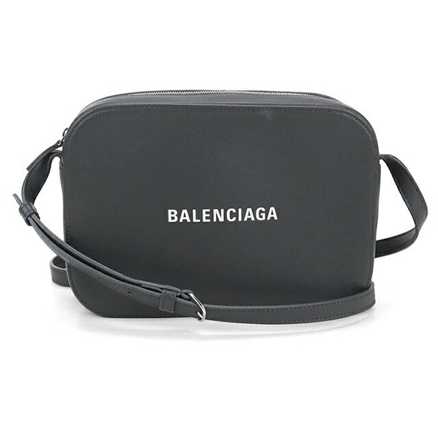 中古 バレンシアガ 斜め掛け ショルダーバッグ レディース ブランド BALENCIAGA エブリデイ カメラバッグ レザー 552370 グレー バッグ USDBG102173011
