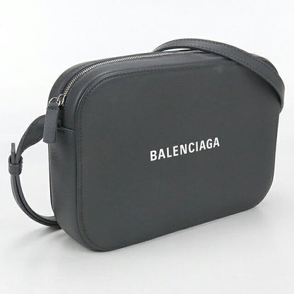 中古 バレンシアガ 斜め掛け ショルダーバッグ レディース ブランド BALENCIAGA エブリデイ カメラバッグ レザー 552370 グレー バッグ USDBG102173011