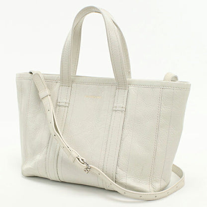 Used Balenciaga tote bag ladies brand BALENCIAGA Barbes 2WAY leather 671404 white USDBG102769011