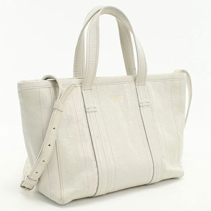 Used Balenciaga tote bag ladies brand BALENCIAGA Barbes 2WAY leather 671404 white USDBG102769011