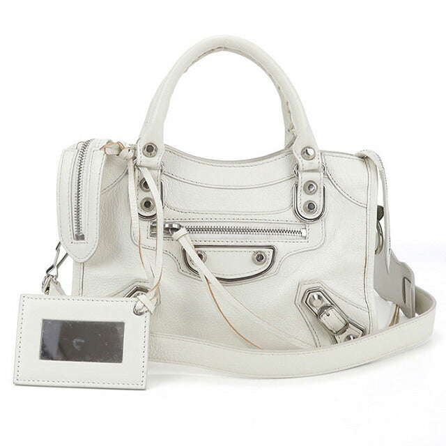 BALENCIAGA ホワイト ハンドバッグ 美品 ぶるー様 中古 バレンシアガ ハンドバッグ レディース ブランド BALENCIAGA ネオ