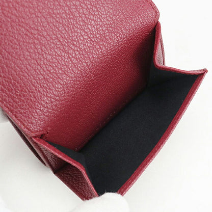 中古 バレンシアガ 三折財布 レディース ブランド BALENCIAGA エッジシティ 三つ折りウォレット 470059 ワインレッド 財布 USDBG104429011