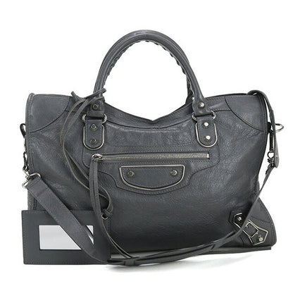 二手 Balenciaga 手提包 女士品牌 BALENCIAGA 经典金属边缘 City 2WAY 皮革 390154 D9422 1559 USDBG94187011