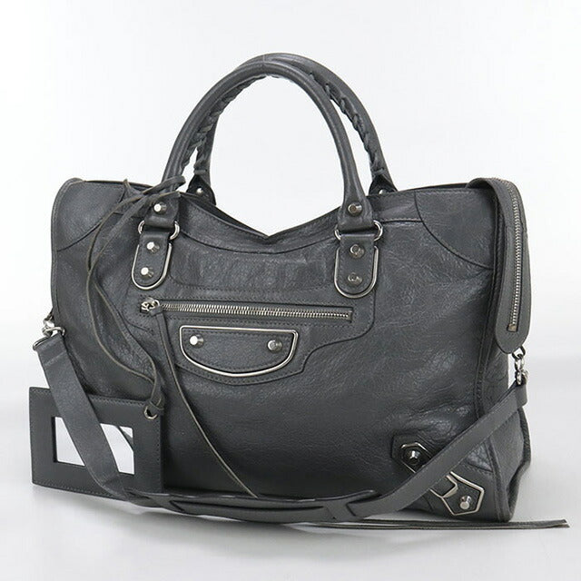 二手 Balenciaga 手提包 女士品牌 BALENCIAGA 经典金属边缘 City 2WAY 皮革 390154 D9422 1559 USDBG94187011