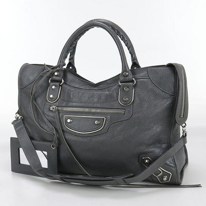 二手 Balenciaga 手提包 女士品牌 BALENCIAGA 经典金属边缘 City 2WAY 皮革 390154 D9422 1559 USDBG94187011