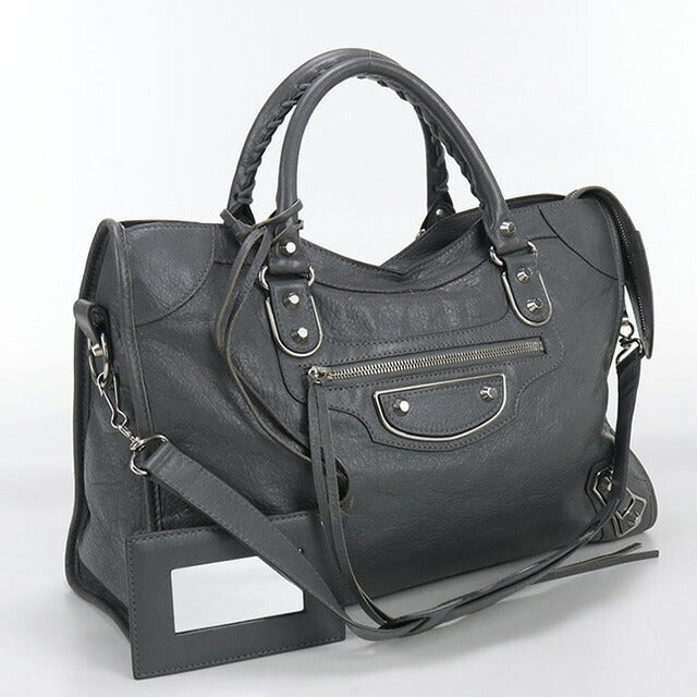 二手 Balenciaga 手提包 女士品牌 BALENCIAGA 经典金属边缘 City 2WAY 皮革 390154 D9422 1559 USDBG94187011