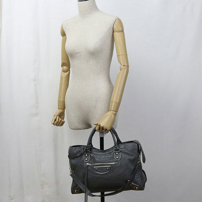 二手 Balenciaga 手提包 女士品牌 BALENCIAGA 经典金属边缘 City 2WAY 皮革 390154 D9422 1559 USDBG94187011