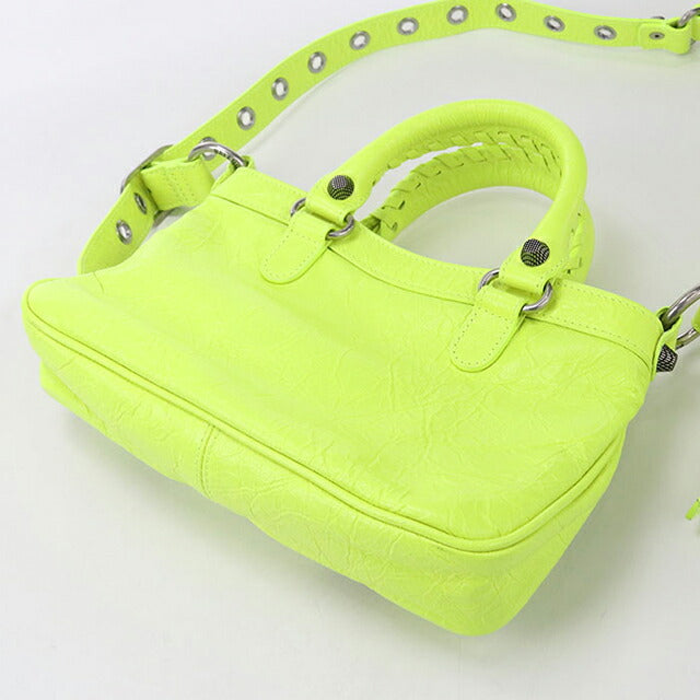 バレンシアガ 391571 ルディス 2WAY ハンドバッグ レザー イエロー 中古 バレンシアガ ハンドバッグ レディース ブランド BALENCIAGA ネオ
